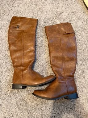 Breckelle’s Tall Women's Riding Boots in Brown